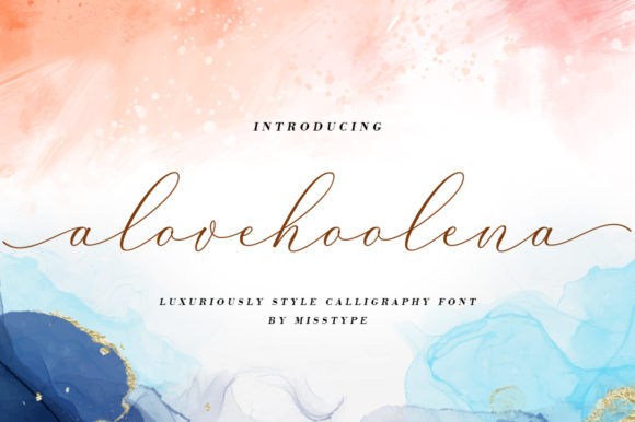 Alove Hoolena: The Perfect Script Font for Handmade Creators