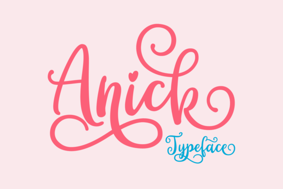 Anick: A Playful Script Font for Editorial Design and Branding
