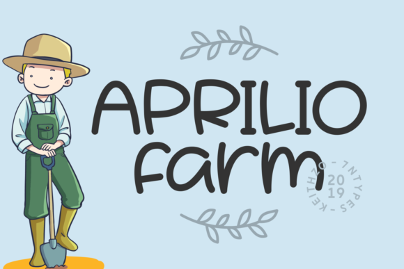 Aprilio Farm: A Playful Script Font for Editorial Design