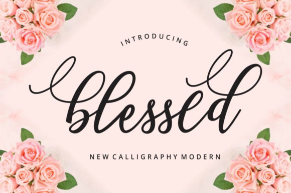 Blessed: A Font for Crafting Elegant, Handmade Products