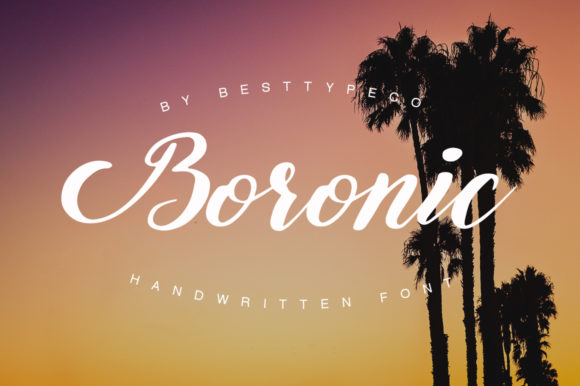 Boronic: A Handwritten Font for Elegant Web Design