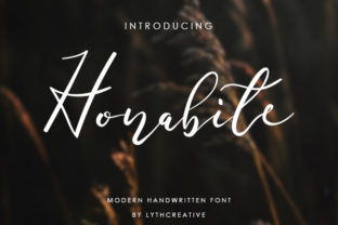 Enhance Your Brand with Honabite: A Script Handwritten Font for Professional Design