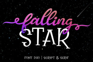 Falling Star Duo: A Script Handwritten Font for Creative Crafters
