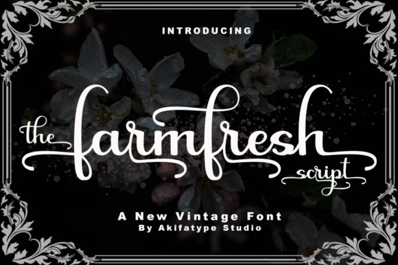 Farmfresh Script: A Bold Vintage Script Font for Designers