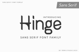 Hinge: A Bold Sans Serif Font for Creative Product Design