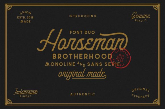 Horseman: A Script Font That Adds Character to Campaigns