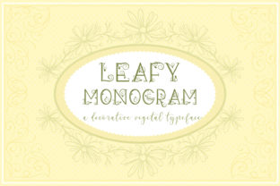 Leafy Monogram: A Decorative Font for Nature-Inspired Campaigns