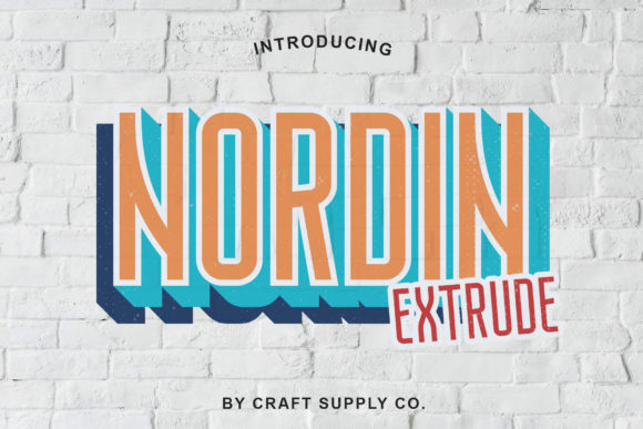 Nordin Extrude Family for Bold Campaign Design