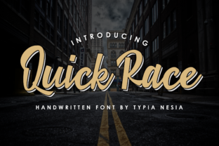 Quick Race: A Script Font That Adds Nostalgia and Personality to Your Editorial Design