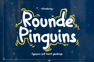 Rounde Pinguins: A Playful Script Font for Crafters and Product Creators