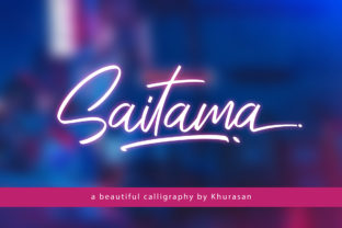Saitama: A Script Handwritten Font for Dynamic Web Design