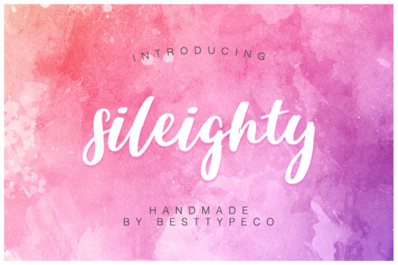 Sileighty: A Playful Script Font for Creative Printables and Handmade Design