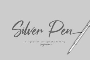 Silver Pen Script for Creative Campaigns and Branding