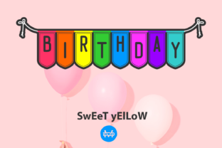 Sweet Yellow Font: A Decorative Masterpiece for Creative Projects